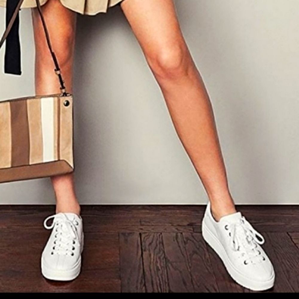 rag & bone White Low-Top Sneakers